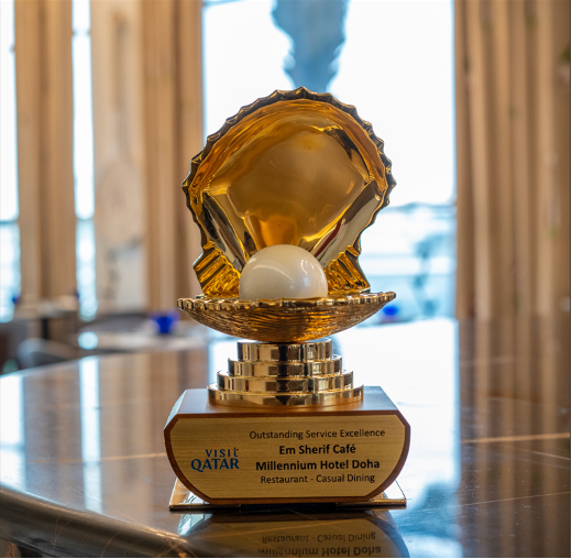 Em Sherif Café Doha Honored with Excellence in Service Award at Qatar Tourism Awards 2023